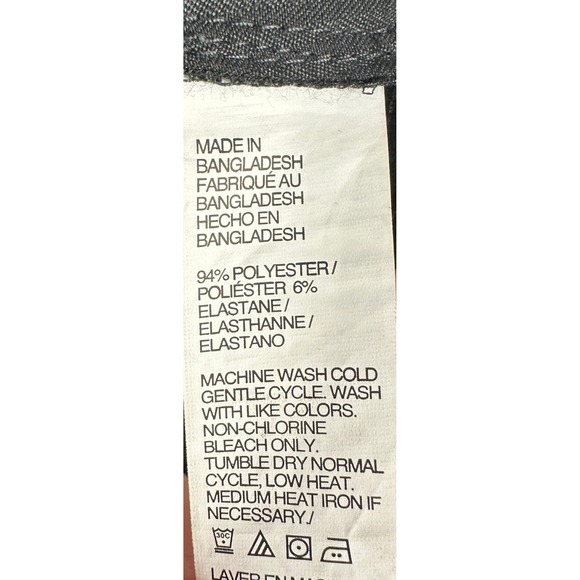 Van Heusen Flex Men Dress Pants 36X30 Black Stretch Flat Front Comfort Waist NEW - Picture 5 of 8